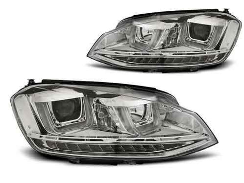 U-TYPE Chrome DRL geschikt voor VW GOLF 7, Auto-onderdelen, Verlichting, Nieuw, Volkswagen, Verzenden