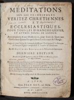 Le R. Pere J. Crasset - Meditations Sur Les Principales