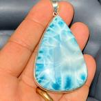 Hanger van zilver met Larimar, het aardse paradijs