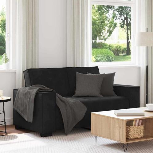 vidaXL Tweezitsbank 120 cm fluweel zwart, Huis en Inrichting, Zetels | Zetels, Nieuw, Verzenden