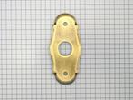 Achterplaat messing antiek tbv raam-/deurklink, Doe-het-zelf en Bouw, Nieuw, Overige materialen, Klink of Kruk
