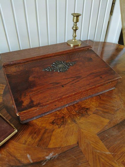 Secretaire - Eik - Mini-bureau verzamelobject, Antiek en Kunst, Curiosa en Brocante