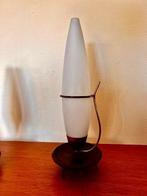 Philips - Lamp (2) - glas en teakhout - Vintage