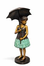 Beeld, Nieuw bronzen beeld “Girl with Umbrella” – Belgische