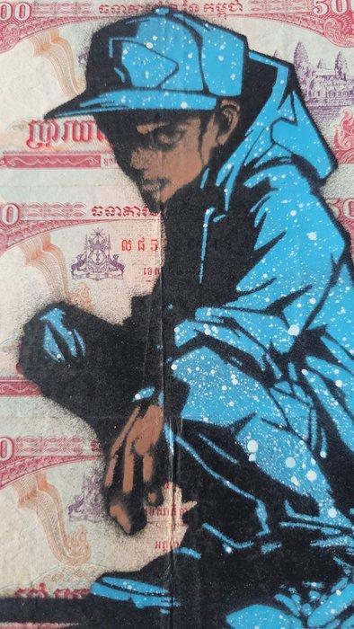 Jinks Kunst (1976) - Ben - Banknote, Antiek en Kunst, Kunst | Schilderijen | Modern