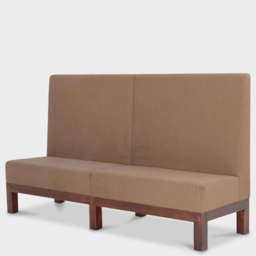 Ontvangstbank Hutten, bruin, 200 x 115 cm, Huis en Inrichting, Zetels | Zetels, Gebruikt, Ophalen of Verzenden