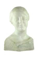 Louis Dubar (1876-1951) - Sculpture, Bust of Elegant Female, Antiek en Kunst