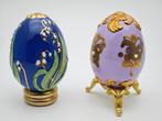 Œuf Fabergé - 2 œufs de la maison Fabergé - Porcelaine