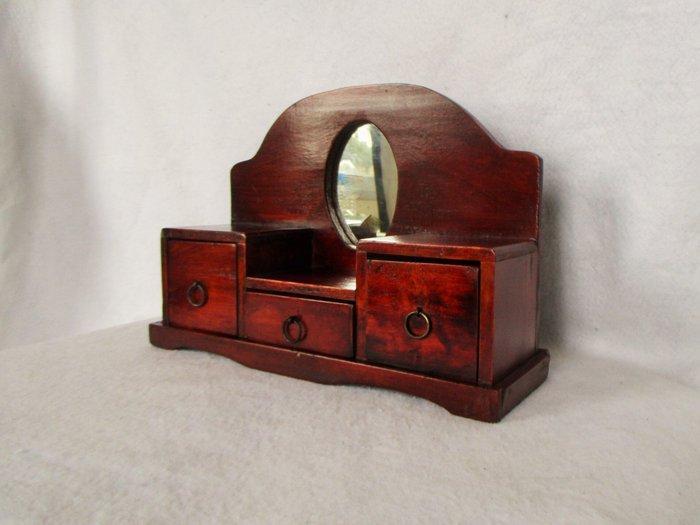 Kabinet - Hout - oude secretairekast, Antiek en Kunst, Curiosa en Brocante