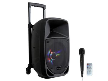 Party Sound PARTY-8LED Karaoke Speaker 8&quot; 300W Met BT, disponible aux enchères