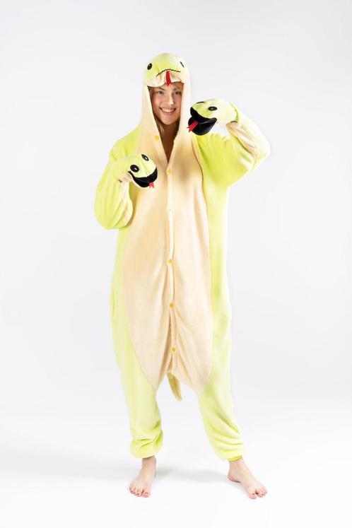 Onesie Slang Pak L-XL Slangenpak Kostuum Groen Reptiel Zacht, Kleding | Heren, Carnavalskleding en Feestkleding, Nieuw, Ophalen of Verzenden