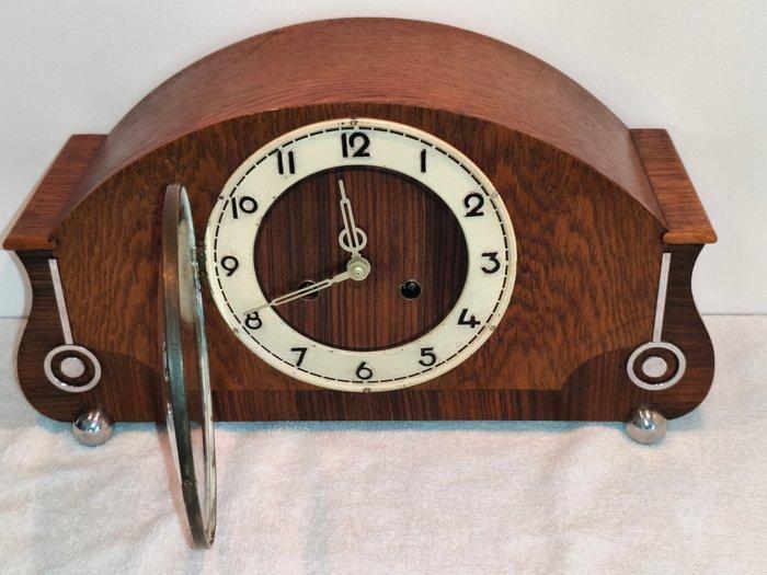 Pendule - Art Deco - Coromandel, Eik - 1920-1930, Antiek en Kunst, Antiek | Klokken