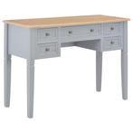 vidaXL Schrijftafel 109,5x45x77,5 cm hout grijs, Huis en Inrichting, Verzenden, Nieuw