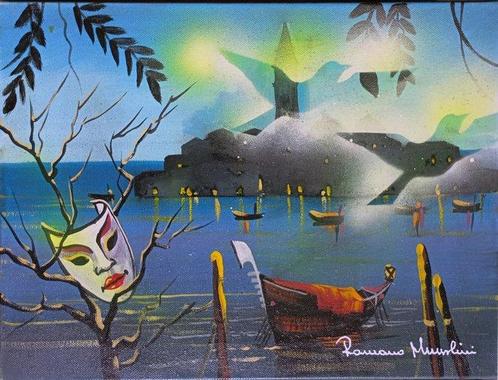 Romano Mussolini (1927-2006) - Rondini a Venezia, Antiek en Kunst, Kunst | Schilderijen | Klassiek