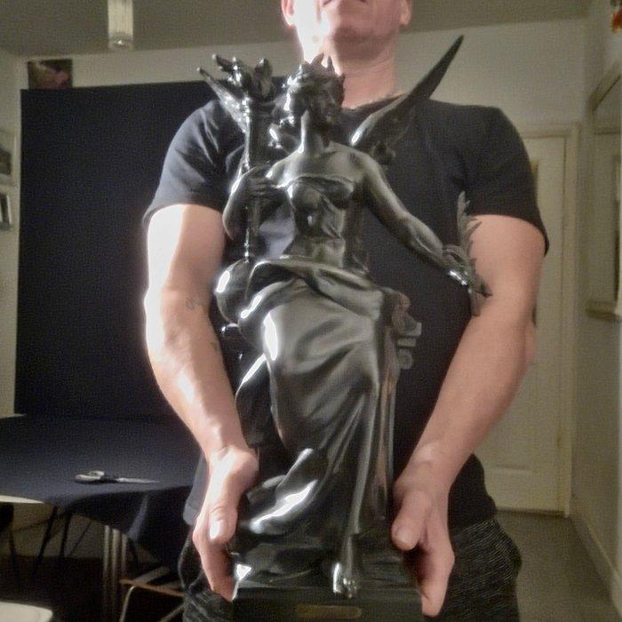 Louis Moreau (1855-1919) - sculptuur, Genie des arts & des, Antiek en Kunst, Antiek | Keramiek en Aardewerk
