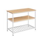 VASAGLE Keukenplank 3 Niveaus | Tweede Kansje | Industrie..., 100 tot 150 cm, Verzenden, Nieuw, Minder dan 100 cm