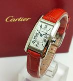 Cartier - Tank Americaine 18K (0,750) White Gold - W26019L1, Handtassen en Accessoires, Horloges | Heren, Nieuw