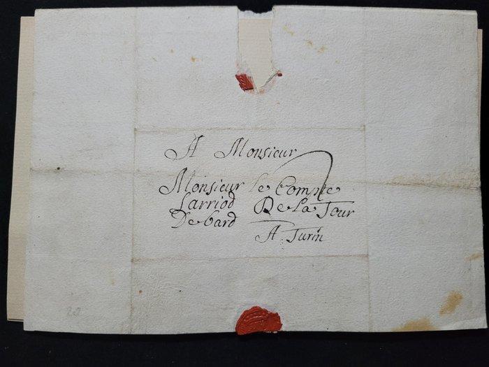 Madeleine de La Tour, - 4 lots Manuscrit révolutionnaire,, Verzamelen, Film en Tv