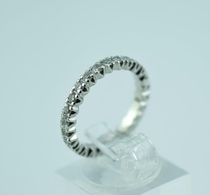 Ring - 18 karaat Witgoud Diamant (Natuurlijk), Handtassen en Accessoires, Ringen