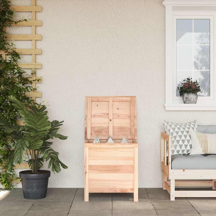 vidaXL Tuinbox 50x49x56,5 cm massief vurenhout, Tuin en Terras, Bergingen en Tuinkasten, Nieuw, Verzenden