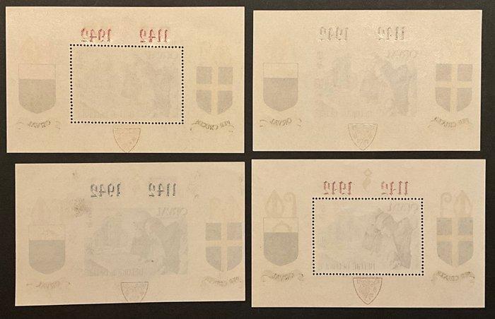 België 1942/1948 - ORVAL - Volledige reeks Kleine Blokken, Postzegels en Munten, Postzegels | Europa | België