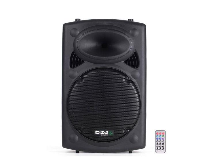 Ibiza SLK10A-BT Actieve Bluetooth Speaker USB/SD 400W, Audio, Tv en Foto, Luidsprekerboxen