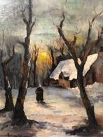 Piet van Wijngaerdt (1873-1964) - Winterlandschap, Antiek en Kunst, Kunst | Schilderijen | Klassiek