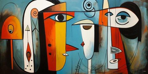 Felix van Horst (1988) - Cubist Dialogue (XXL), Antiek en Kunst, Kunst | Designobjecten