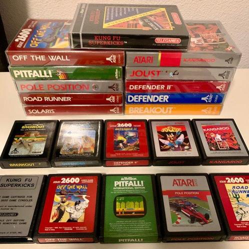 Atari - 2600 - 11 boxed games (Pitfall, Kung-Fu, Off the, Consoles de jeu & Jeux vidéo, Consoles de jeu | Accessoires Autre