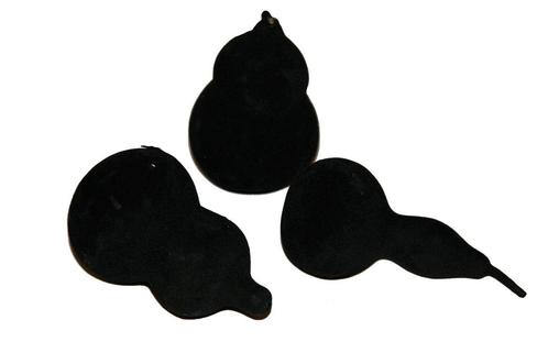 Bullis gedroogde kalebas velvet zwart 10 stuks kalebassen, Hobby en Vrije tijd, Knutselen, Nieuw