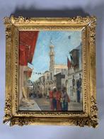 Louis Beroud (1852-1930) - Rue animée au Maroc, Antiek en Kunst