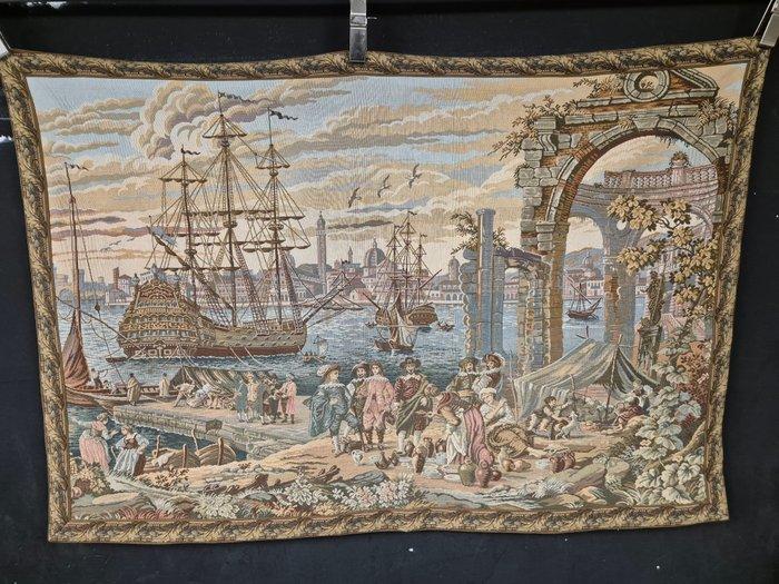 Gobelin Antiker Gobelin Wandteppich - Wandtapijt - 100 cm -, Antiek en Kunst, Curiosa en Brocante
