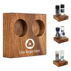 BLOC Solid - Peper en Zout Houder Notenhout Ø 48 mm, Diepte, Verzenden, Nieuw in verpakking