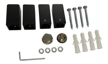 Oppio bevestigingset mat-zwart tbv sierradiator Tower, Ophalen of Verzenden
