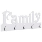 vidaXL Wandkapstok FAMILY 74x29,5 cm, Huis en Inrichting, Verzenden, Nieuw