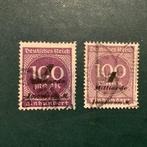 Empire allemand 1923 - Chiffre dans un cercle dans les deux