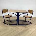 complete schoolset Marko 8x tafels + stoelen, zithoogte 46, Huis en Inrichting, Gebruikt, Hout, Eén