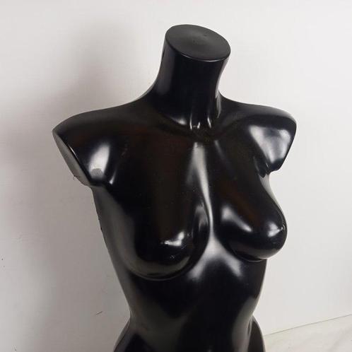 Mannequin - Zwarte torso dame - PVC, Antiek en Kunst, Curiosa en Brocante