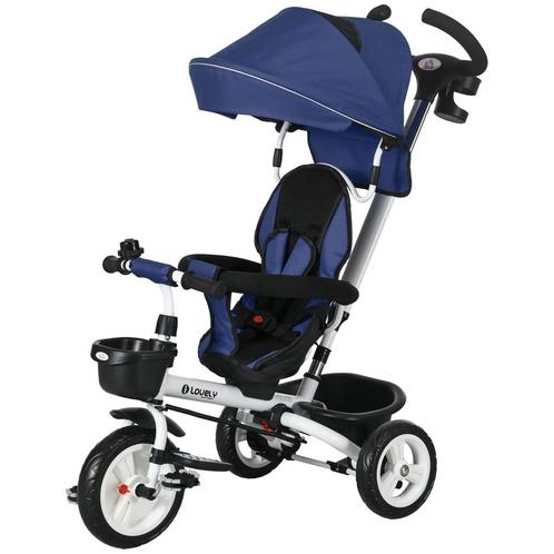 TRUUSK 6-in-1 Kinderdriewieler - Duwstang tot 25 kg - Opvouw, Kinderen en Baby's, Kinderwagens en Combinaties, Verzenden