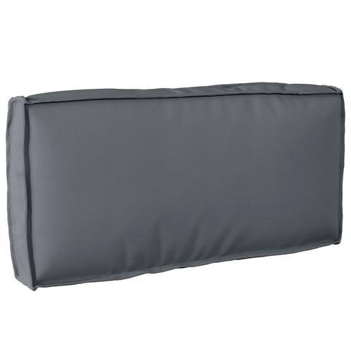 vidaXL Ligbedkussen voor Rugsteun Anthraciet 80x40x12 cm, Huis en Inrichting, Woonaccessoires | Kussens, Nieuw, Verzenden