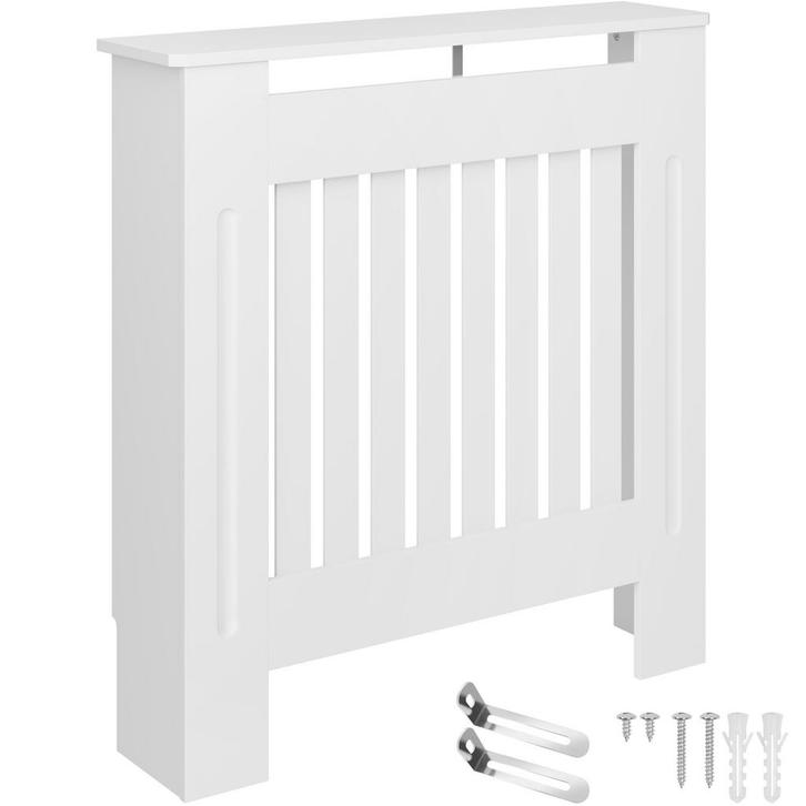 tectake Radiatorombouw Vila, in lamellenontwerp, met plank -, Bricolage & Construction, Chauffage & Radiateurs, Envoi