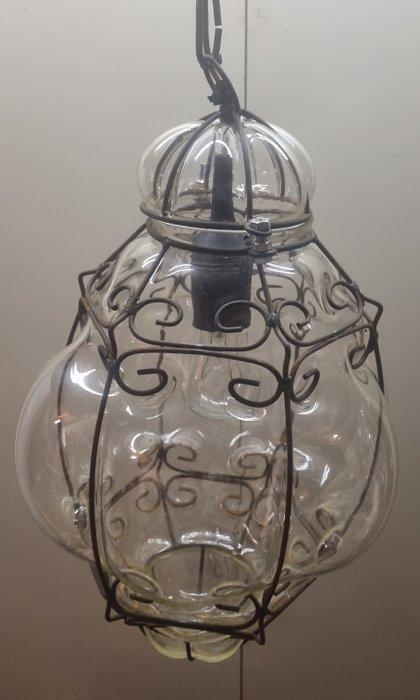 Plafondlamp - Glas, IJzer - Venetiaanse hanglamp, Antiek en Kunst, Curiosa en Brocante