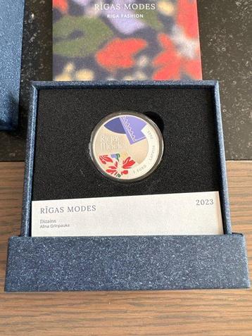 Letland. 5 Euro 2023 Riga fashion Proof  (Zonder