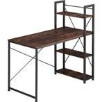 tectake Bureau Hershey 122x61x120cm - Industrieel hout donke, Huis en Inrichting, Bureaus, Verzenden, Nieuw