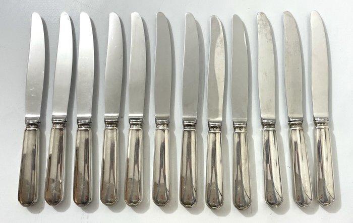 cardeilhac - Bestekset (12) - .950 zilver - couteaux, Antiquités & Art, Antiquités | Argent & Or