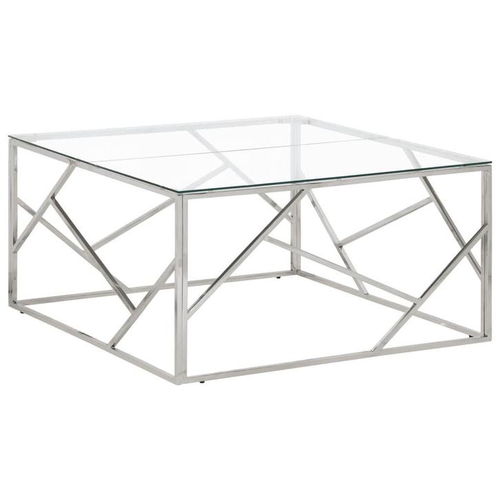 Luxe glazen salontafel | Retour Deal | Scherpe Prijs, Huis en Inrichting, Tafels | Salontafels, 50 tot 100 cm, Nieuw, 50 tot 75 cm