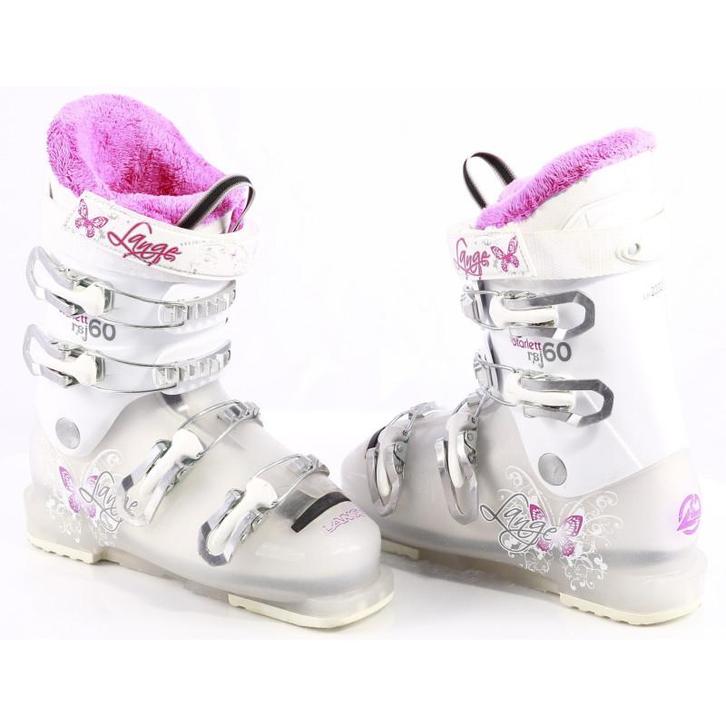 35 36 kinder skischoenen LANGE STARLET RSJ 60, WHITE/pink (, Sport en Fitness, Skiën en Langlaufen, Verzenden
