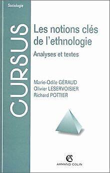 Les Notions clé de lethnologie. Analyses et text...  Book, Livres, Livres Autre, Envoi