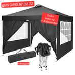 nieuwe easy-up tenten incl zijwanden 3x3m, Ophalen, Nieuw, Opvouwbaar