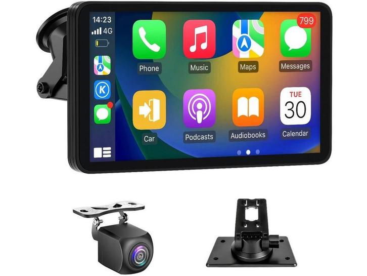 Olvy Carplay Scherm - Multimedia Autoradio - Draadloos, Auto diversen, Overige Auto diversen, Verzenden